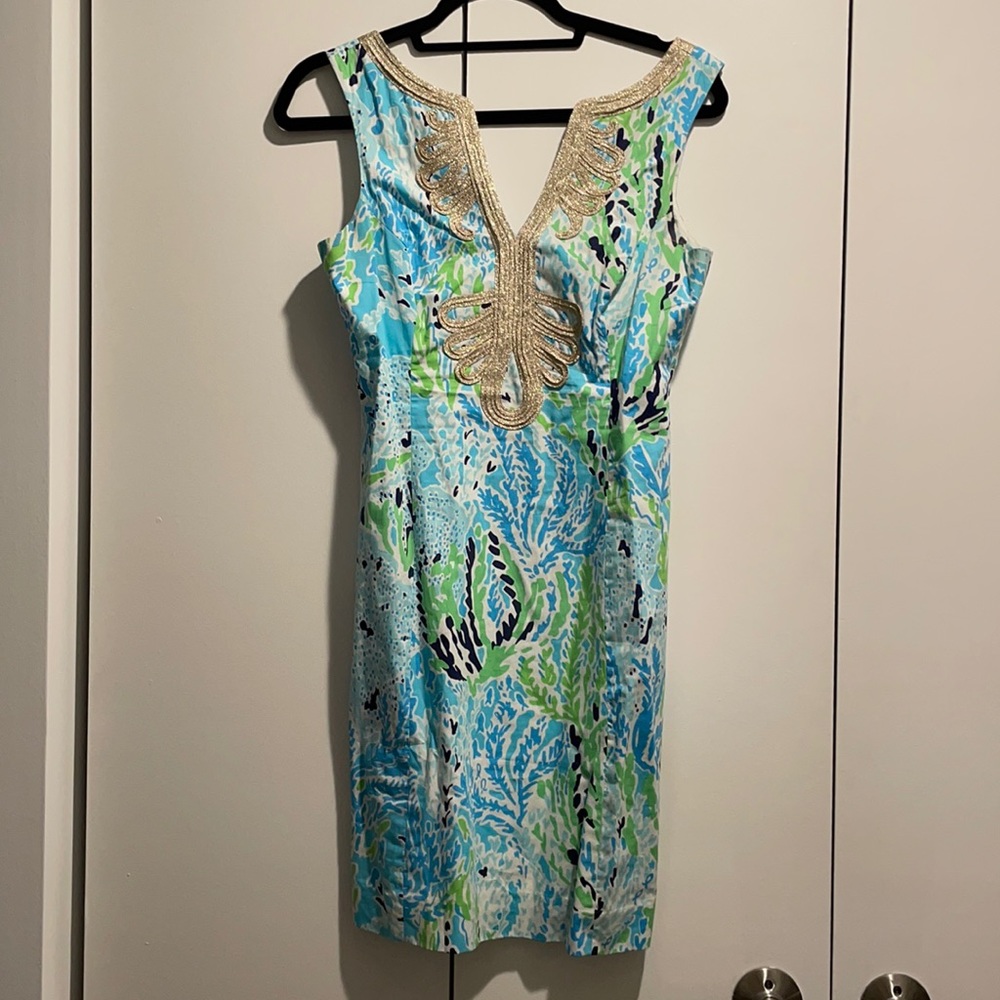 Lilly Pulitzer let’s cha cha shift dress size 2